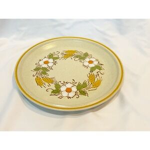 Vintage 12 inch Hearthside Garden Festival "Prairie Flowers" Stoneware serving